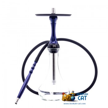 Кальян Alpha Hookah Model X Dark Blue (Альфа Хука Модель Х Синий Лаковый)